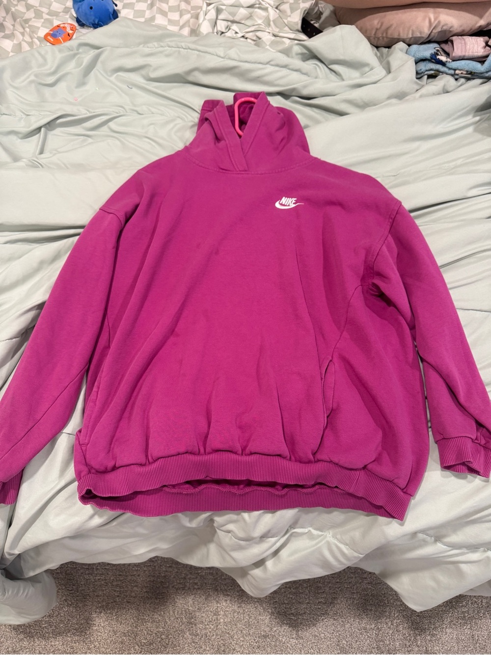 Nike Women’s Bright Magenta Hooded Pullover Sweatshirt